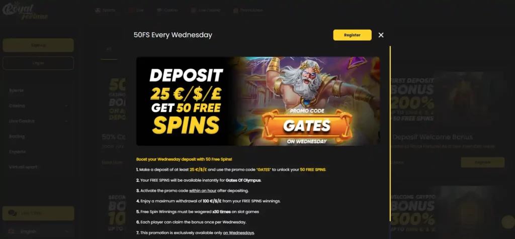 royal fortune free spins